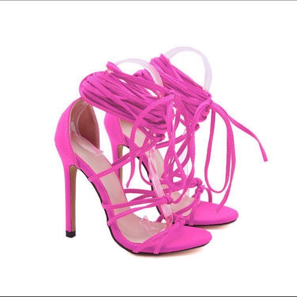 Pink gladiator Heels